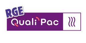 Certification RGE QualiPac Logo officiel RGE QualiPac garantissant la qualité des installations de pompe à chaleur